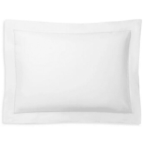 2 Polo Ralph Lauren Organic Cotton Palmer Percale Standard  Sham Tuxedo White - Picture 1 of 5